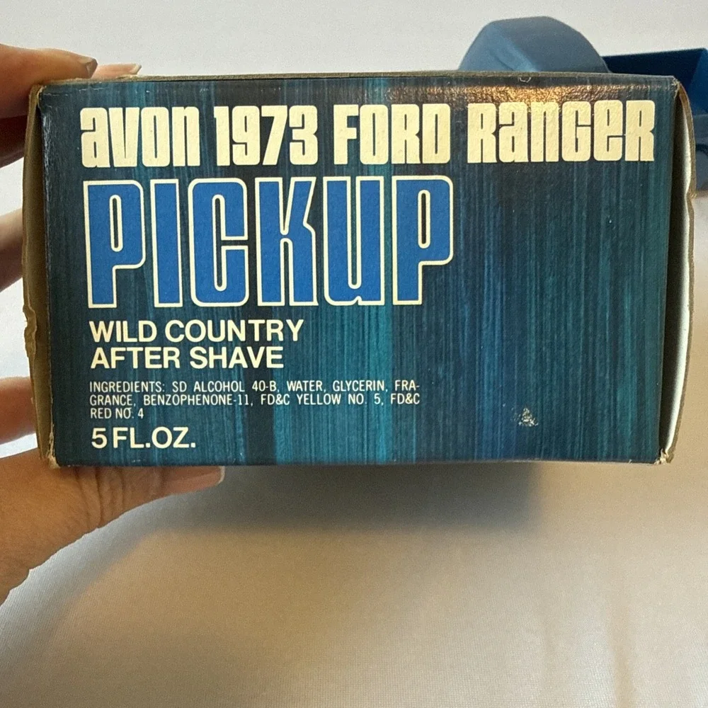 Vtg Avon 73 Ford Ranger Pickup Wild Country After Shave Decanter Full Box Decals